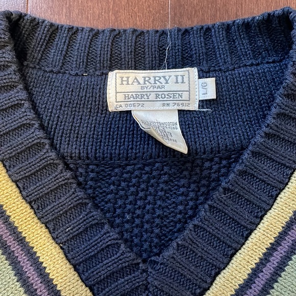 Vintage Harry Rosen Cable Knit Sweater - Picture 3 of 4